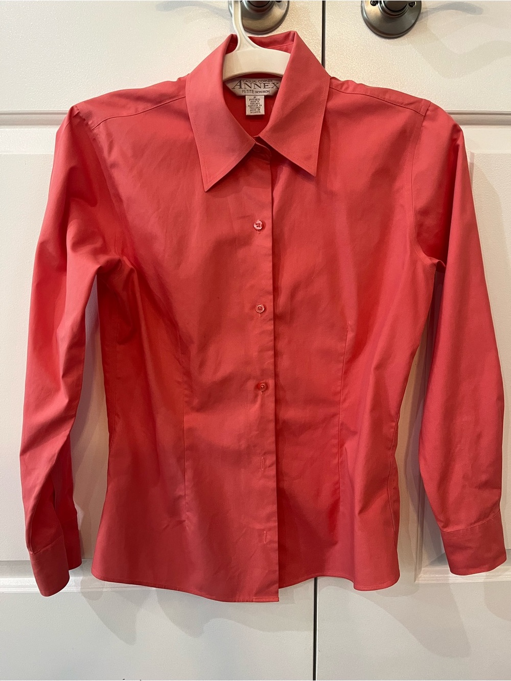 Casual Corner ANNEX Coral Pink Fitted Blouse